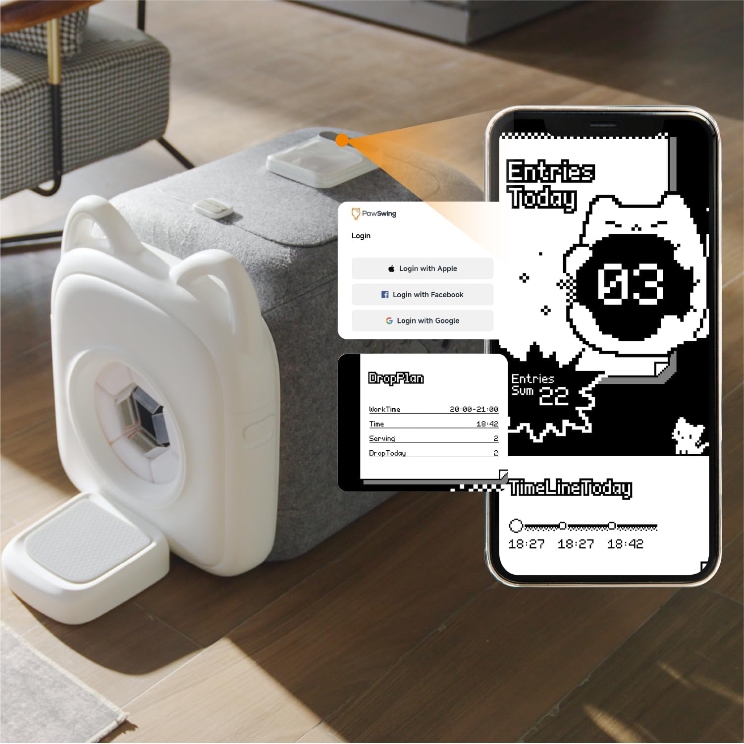 Amazon.co.jp: PawSwing AutoComb 自動猫セルフグルーマー 猫用360